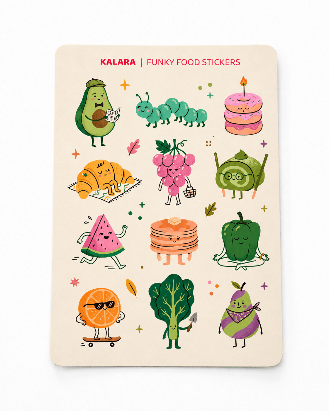 Funky Food Stickers - KALARA