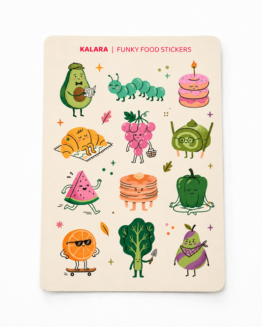 Funky Food Stickers - KALARA