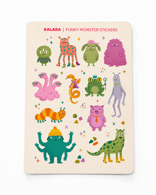Funky Monster Stickers - KALARA