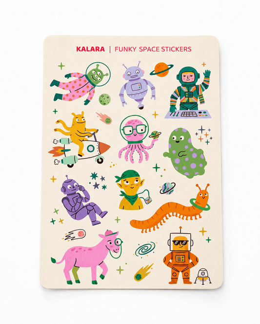 Funky Space Stickers - KALARA