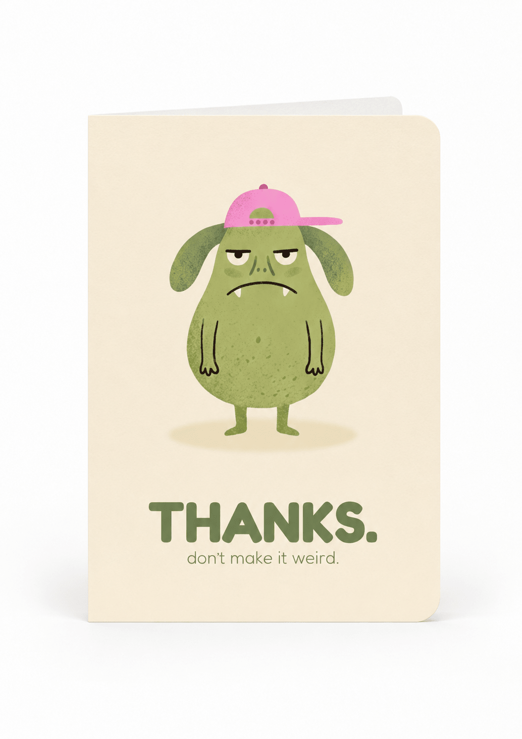 Thanks Monster Greeting Card - KALARA